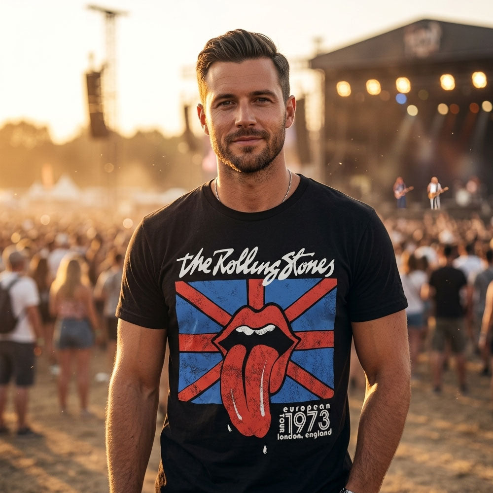 
                  
                    ROLLING STONES ローリングストーンズ (7月 新譜 記念 ) - London 1973 / バックプリントあり（復刻ツアーTシリーズ） / Tシャツ / メンズ
                  
                