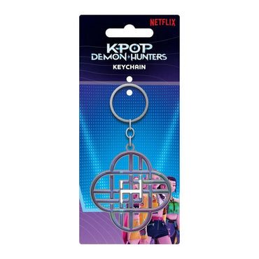K-POP DEMON HUNTERS - HUNTRIX LOGO  / METAL KEYCHAIN