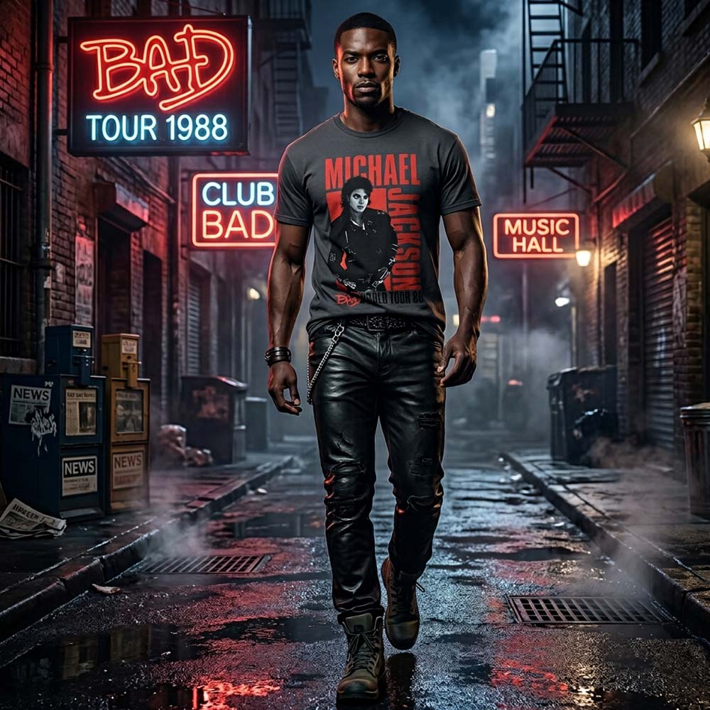 
                  
                    【予約商品】 MICHAEL JACKSON マイケルジャクソン - Bad World Tour '88 / バックプリントあり / Tシャツ / メンズ
                  
                