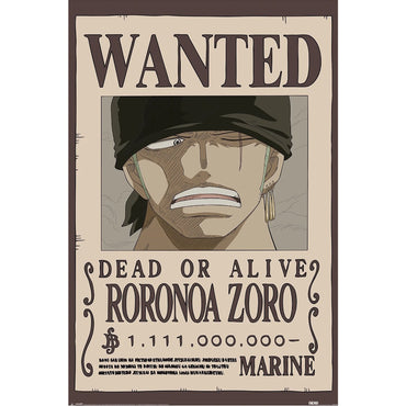 ONE PIECE - Wanted Zoro / 61x91.5cm / Maxi Poster