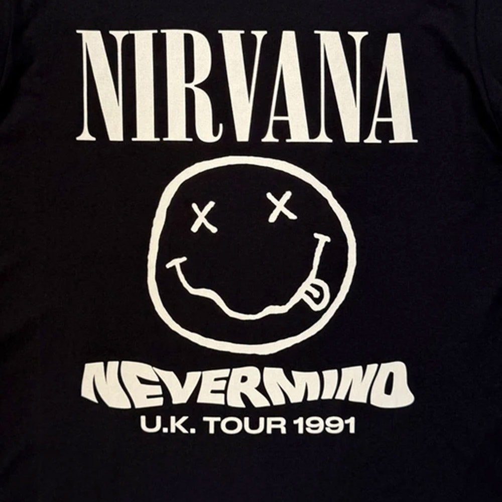 
                  
                    NIRVANA ニルヴァーナ (Nevermind 35周年 ) - Tour '91 / バックプリントあり / カーボンソフト加工 / Tシャツ / メンズ
                  
                