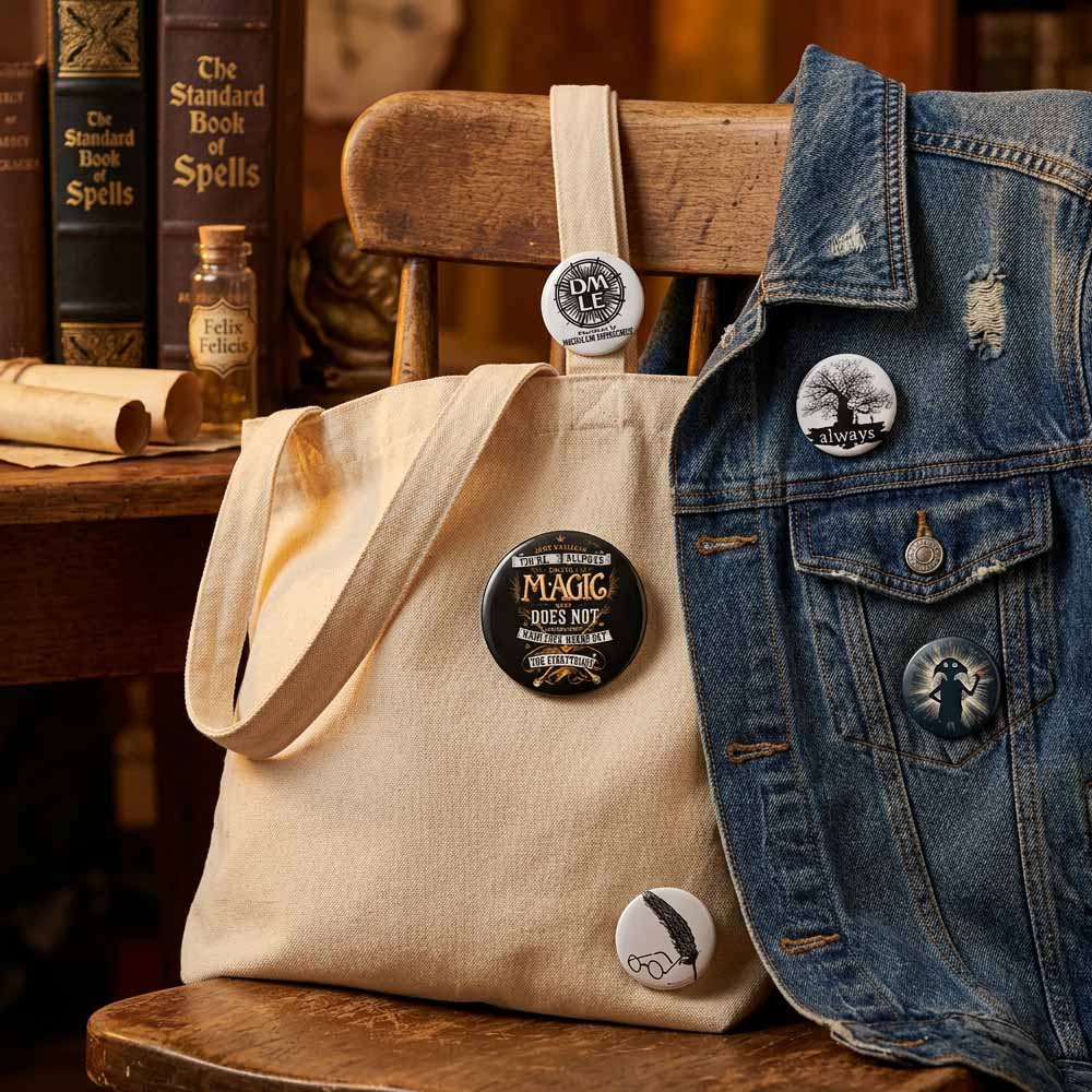 
                  
                    HARRY POTTER ハリーポッター (公開 25周年 ) - DEATHLY HALLOWS SYMBOLS / BADGE PACK / バッジ
                  
                