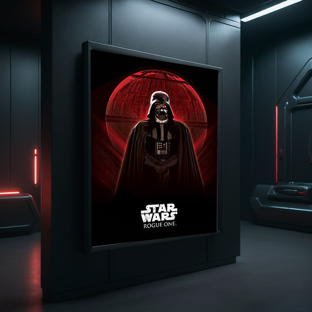 
                  
                    STAR WARS スターウォーズ (マンダロリアン・アンド・グローグー 5月22日 公開 ) - DARTH VADER & DEATH STAR / キャンバス・プリント木枠（60×80×3.8cm） / インテリア額
                  
                