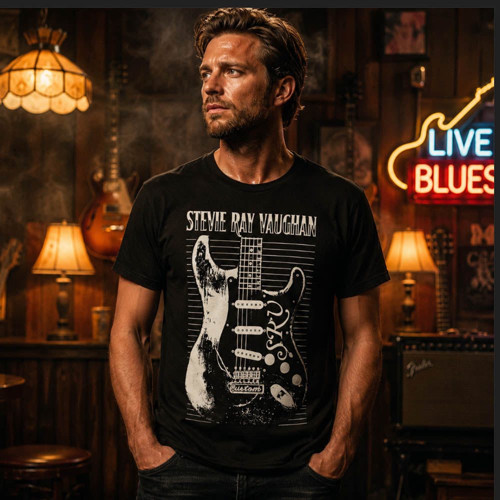 
                  
                    STEVIE RAY VAUGHAN スティーヴィーレイヴォーン - Guitar / Tシャツ / メンズ
                  
                