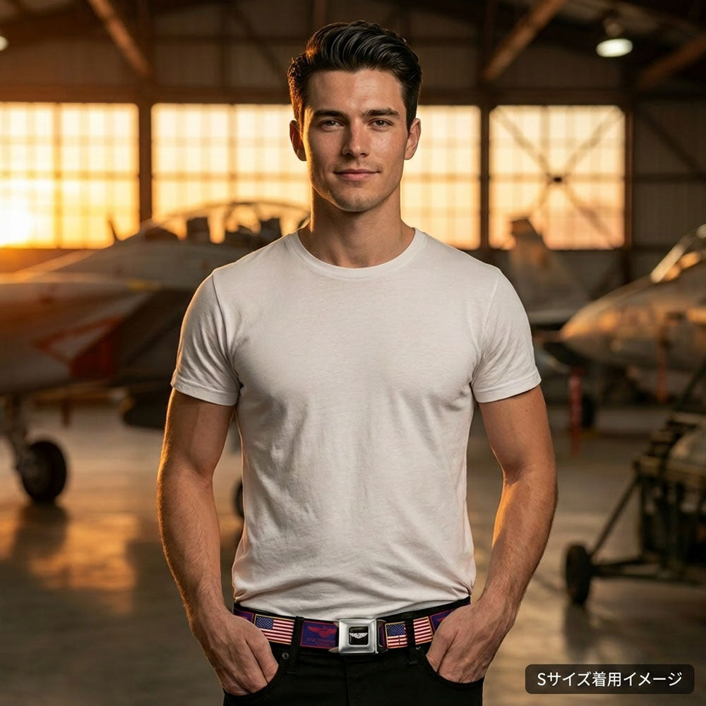 
                  
                    【予約商品】 TOP GUN トップガン (公開 40周年 ) - Maverick & Goose Flag Patch Seatbelt Belt / ベルト・バックル / メンズ
                  
                