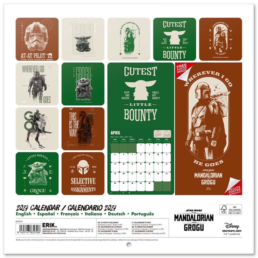 
                  
                    【予約商品】 STAR WARS スターウォーズ (マンダロリアン・アンド・グローグー 5月22日 公開 ) - THE MANDALORIAN AND GROGU 2027 Calendar / 壁掛け / カレンダー・ダイアリー
                  
                