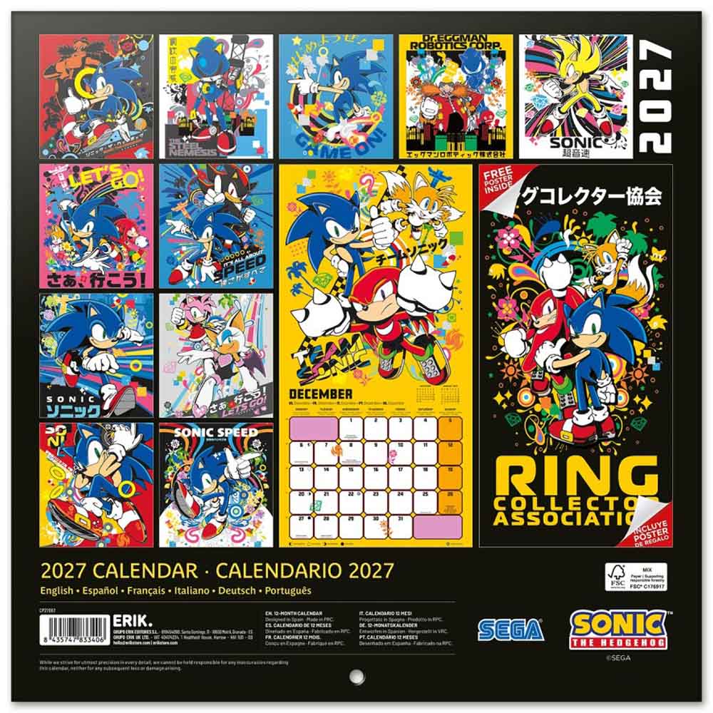 
                  
                    【予約商品】 SONIC THE HEDGEHOG ソニックザヘッジホッグ (35周年 ) - 2027 Calendar / 壁掛け / カレンダー・ダイアリー
                  
                