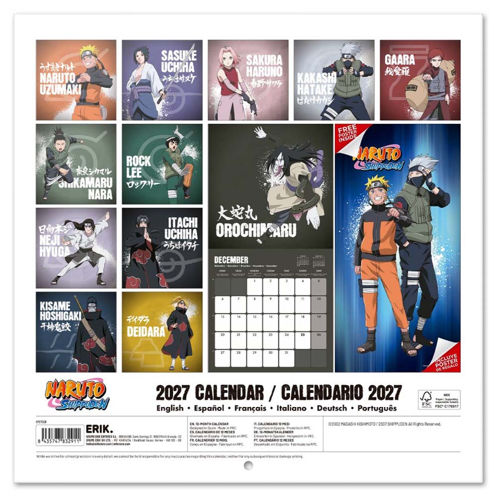 
                  
                    【予約商品】 NARUTO ナルト - 2027 Calendar / 壁掛け / カレンダー・ダイアリー
                  
                