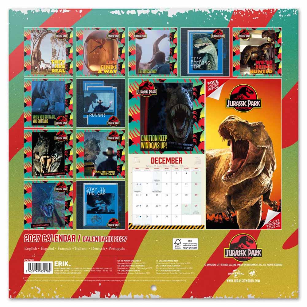 
                  
                    【予約商品】 JURASSIC PARK ジュラシックパーク - 2027 Calendar / 壁掛け / カレンダー・ダイアリー
                  
                