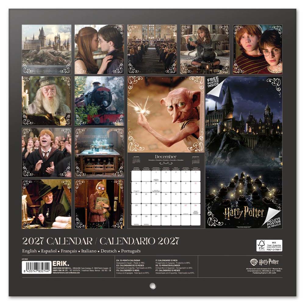 
                  
                    【予約商品】 HARRY POTTER ハリーポッター (公開 25周年 ) - 2027 Calendar / 壁掛け / カレンダー・ダイアリー
                  
                