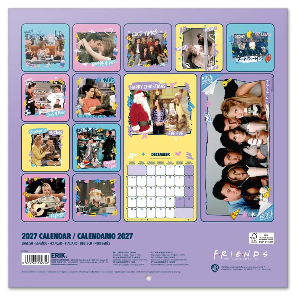 
                  
                    【予約商品】 FRIENDS フレンズ - 2027 Calendar / 壁掛け / カレンダー・ダイアリー
                  
                