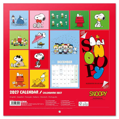 【予約商品】 PEANUTS スヌーピー - 2027 Calendar / 壁掛け / カレンダー・ダイアリー