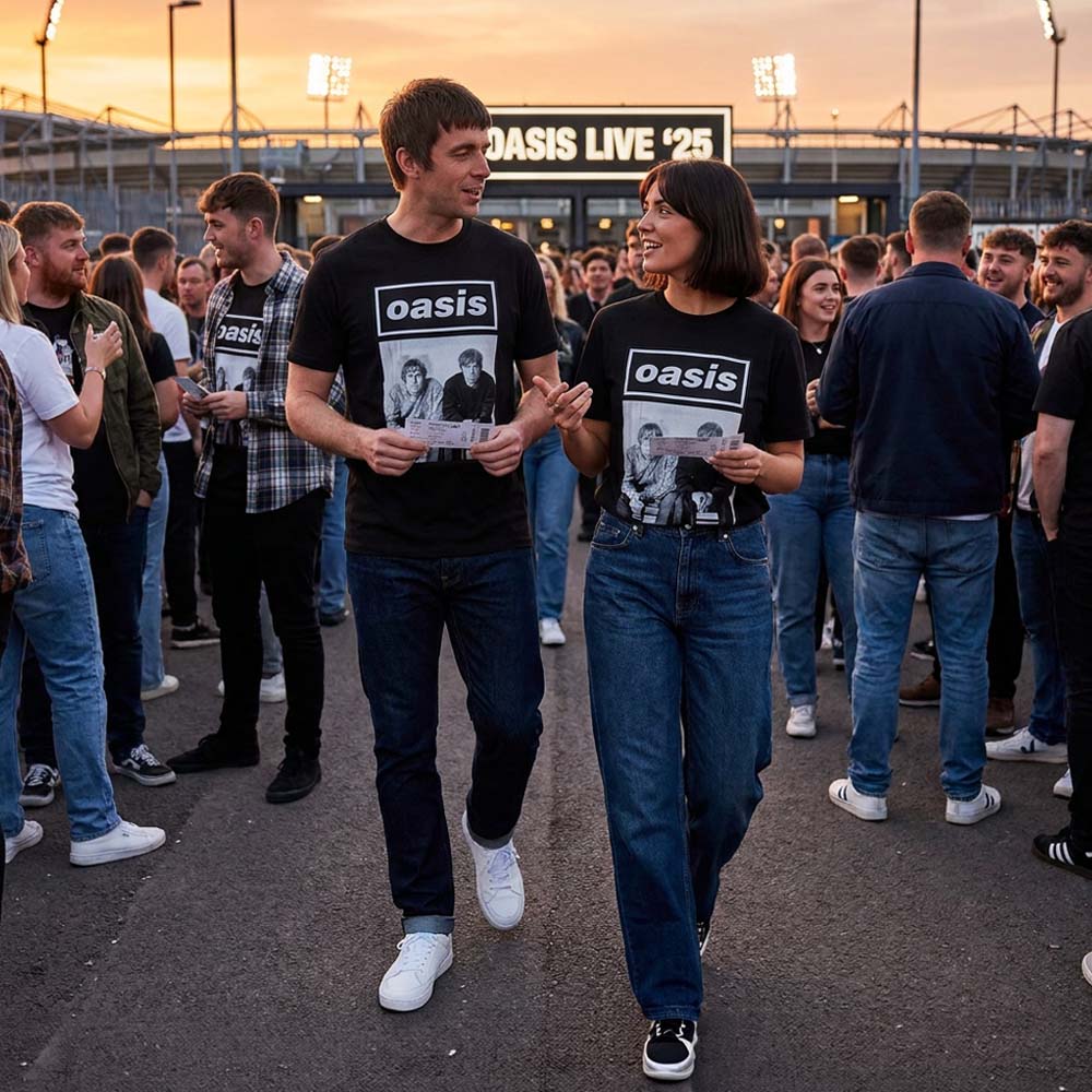 
                  
                    【予約商品】 OASIS オアシス (結成 35周年 ) - Wonderwall Live 25 World Tour / ツアー会場限定 / Tシャツ / メンズ
                  
                