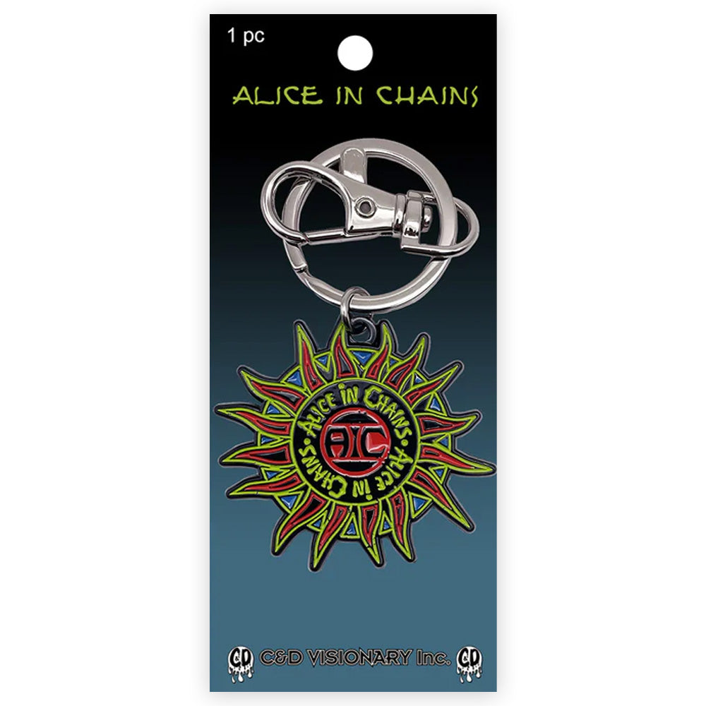 
                  
                    ALICE IN CHAINS アリスインチェインズ (デビュー 35周年 ) - Sun Logo / キーホルダー
                  
                
