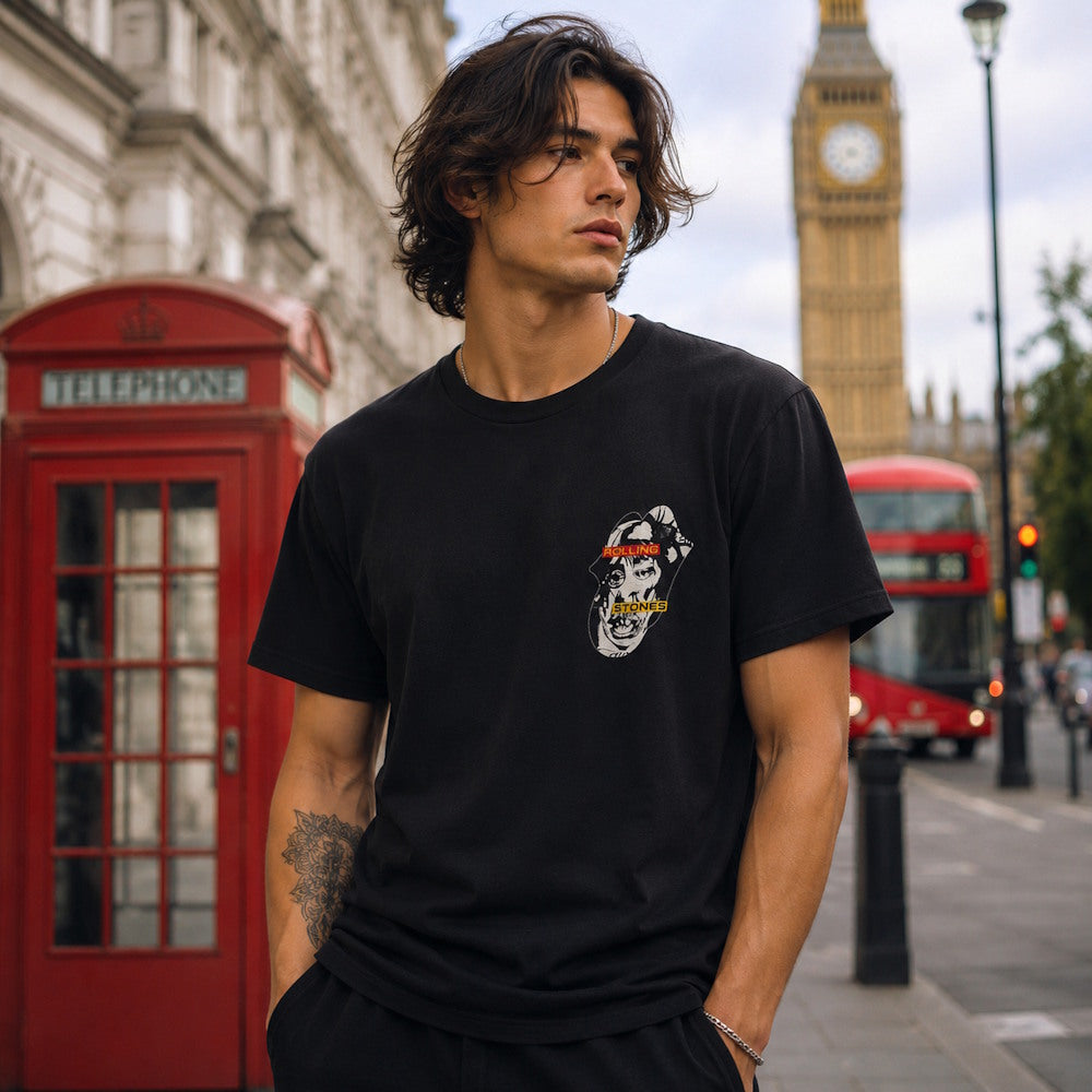 
                  
                    【予約商品】 ROLLING STONES ローリングストーンズ (7月 新譜 記念 ) - Foreign Tongues Pocket Logo / バックプリントあり / Tシャツ / メンズ
                  
                