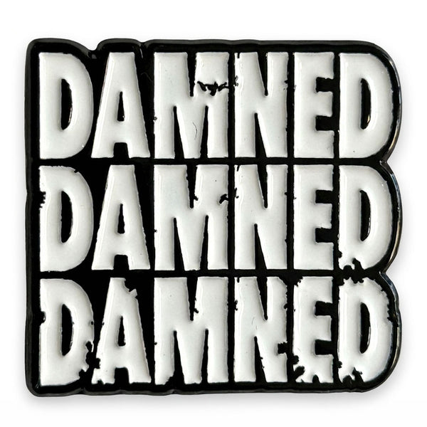 DAMNED ダムド - Stacked Logo / バッジ 【公式 / オフィシャル