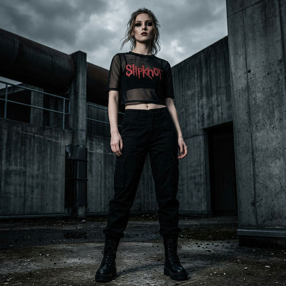 SLIPKNOT スリップノット - Logo / バックプリントあり / CROP / トップス / レディース