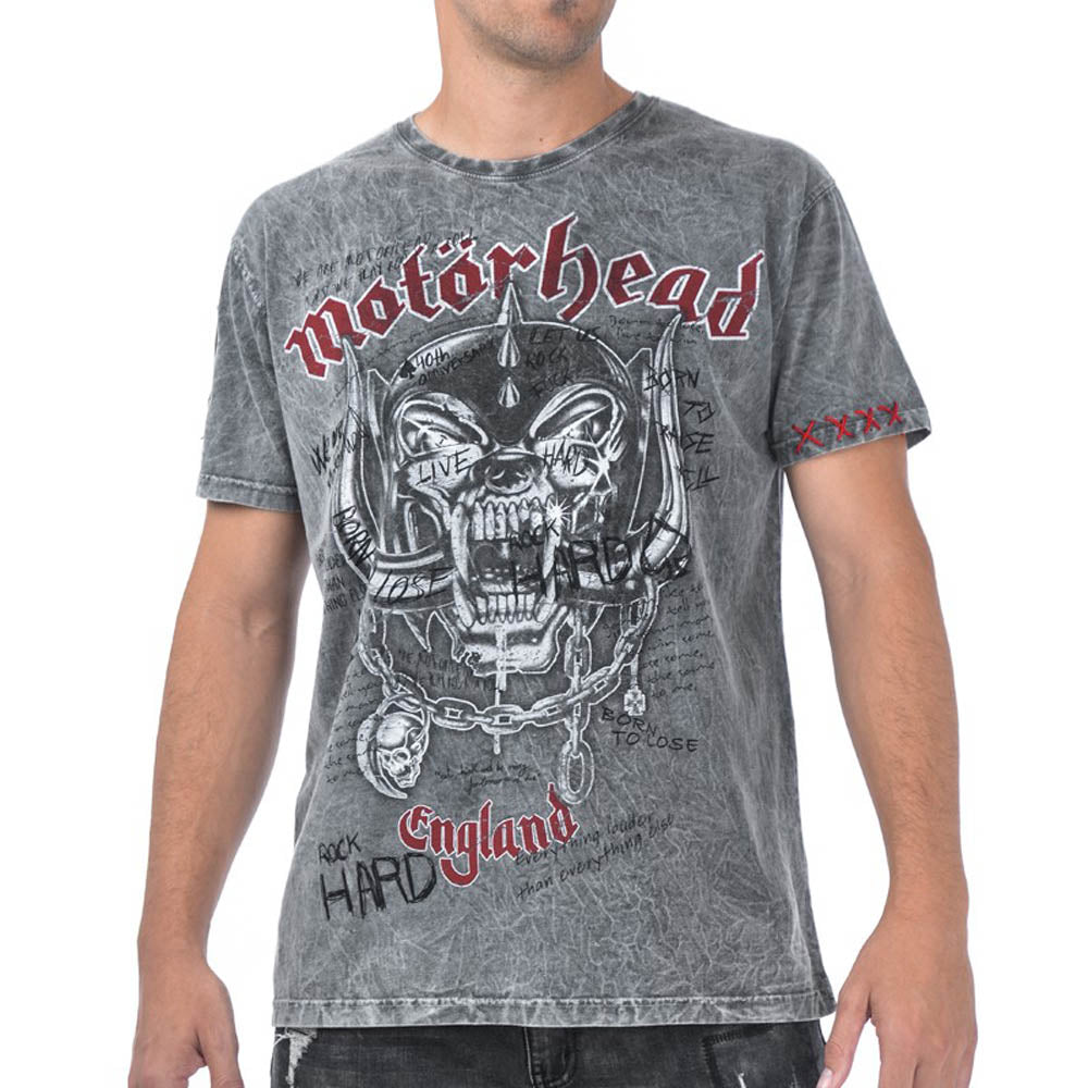
                  
                    【予約商品】 MOTORHEAD モーターヘッド - Quotes Rex Arena Acero / 暗闇で光る / パッチ加工 / バックプリントあり / Tシャツ / メンズ
                  
                
