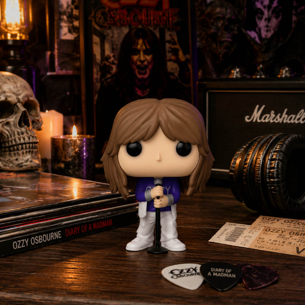 【予約商品】 OZZY OSBOURNE オジーオズボーン - Ozzy Osbourne with Microphone Stand Funko Pop! Vinyl Figure / フィギュア・人形