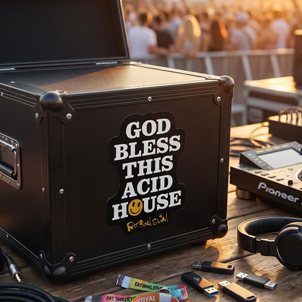 
                  
                    FATBOY SLIM ファットボーイスリム - God Bless / ステッカー
                  
                