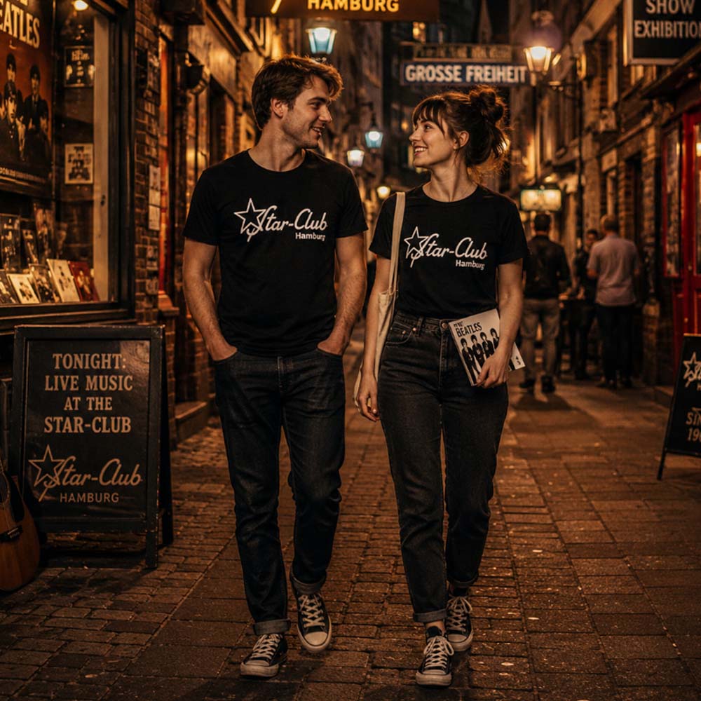 【予約商品】 THE BEATLES ビートルズ (来日 60周年 ) - Star Club, Hamburg / Logo / Tシャツ / メンズ