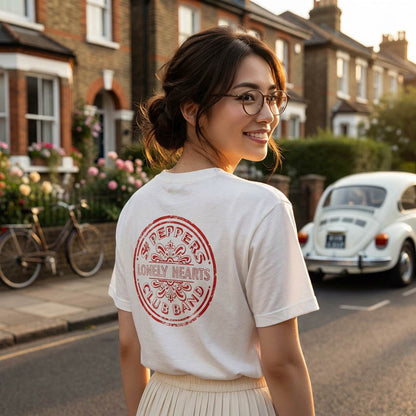 【予約商品】 THE BEATLES ビートルズ (来日 60周年 ) - Vintage Sgt Pepper / バックプリントあり / Tシャツ / メンズ