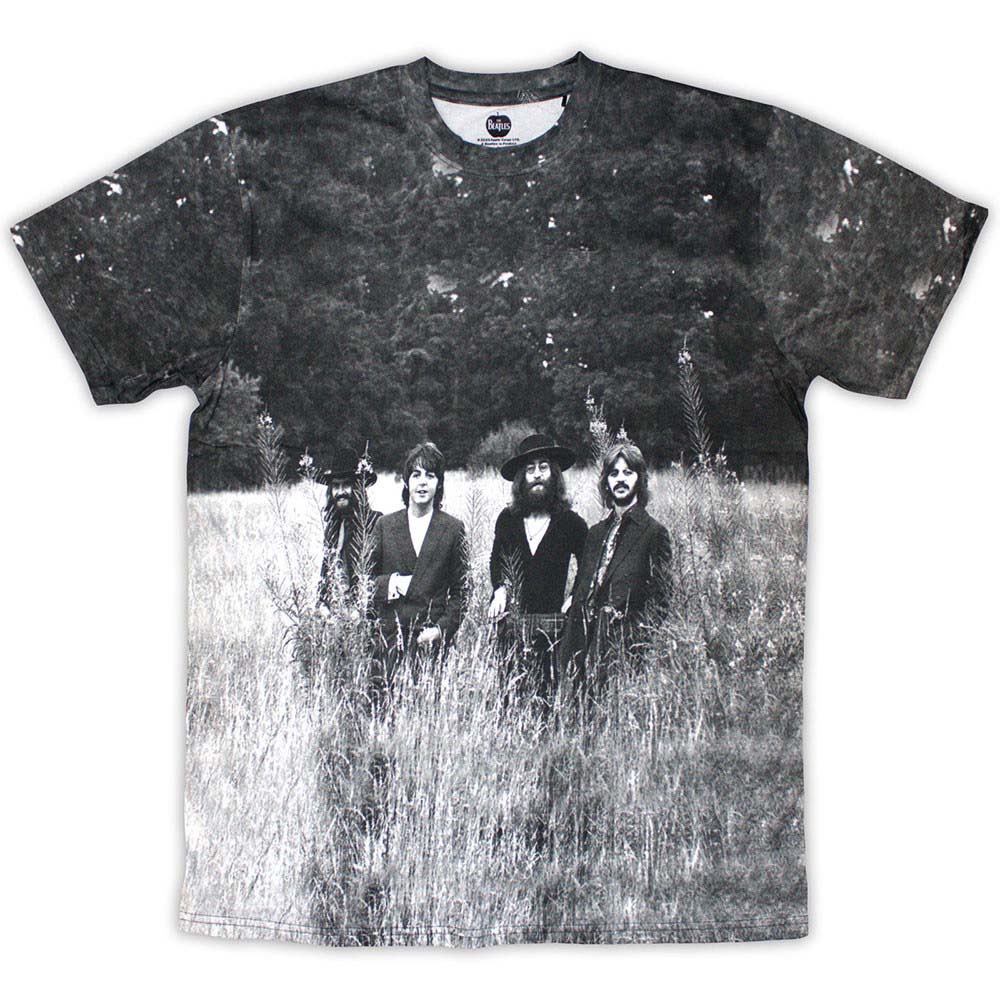【予約商品】 THE BEATLES ビートルズ (来日 60周年 ) - Tittenhurst Park Field / バックプリントあり / All Over Print / Tシャツ / メンズ