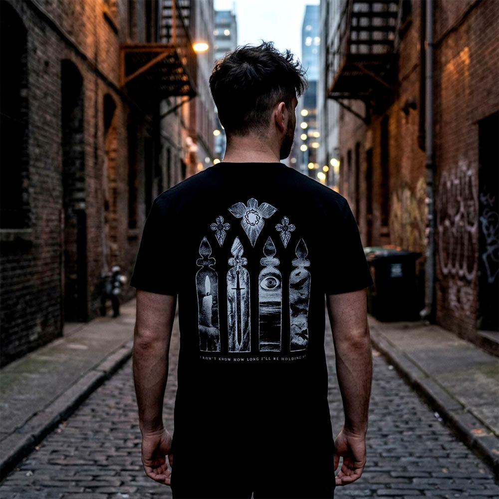 
                  
                    BAD OMENS - Stained Glass / バックプリントあり / Premium Carbon / Tシャツ / メンズ
                  
                