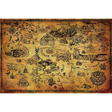 THE LEGEND OF ZELDA - (40周年 ) - HYRULE MAP