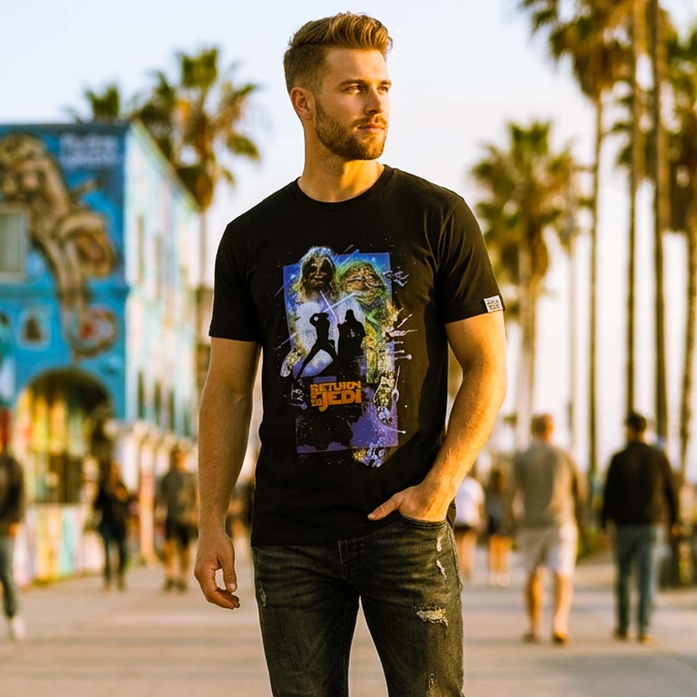 
                  
                    STAR WARS スターウォーズ (マンダロリアン・アンド・グローグー 5月22日 公開 ) - Return Of The Jedi Poster / Tシャツ / メンズ
                  
                
