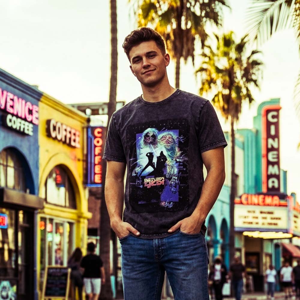 
                  
                    STAR WARS スターウォーズ (マンダロリアン・アンド・グローグー 5月22日 公開 ) - ROTJ Silhouette / Stone Wash / Tシャツ / メンズ
                  
                
