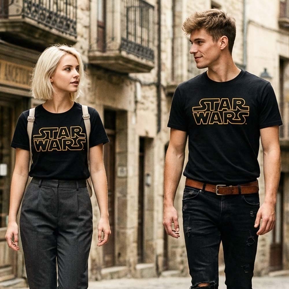 
                  
                    STAR WARS スターウォーズ (マンダロリアン・アンド・グローグー 5月22日 公開 ) - Logo Outline / Tシャツ / メンズ
                  
                