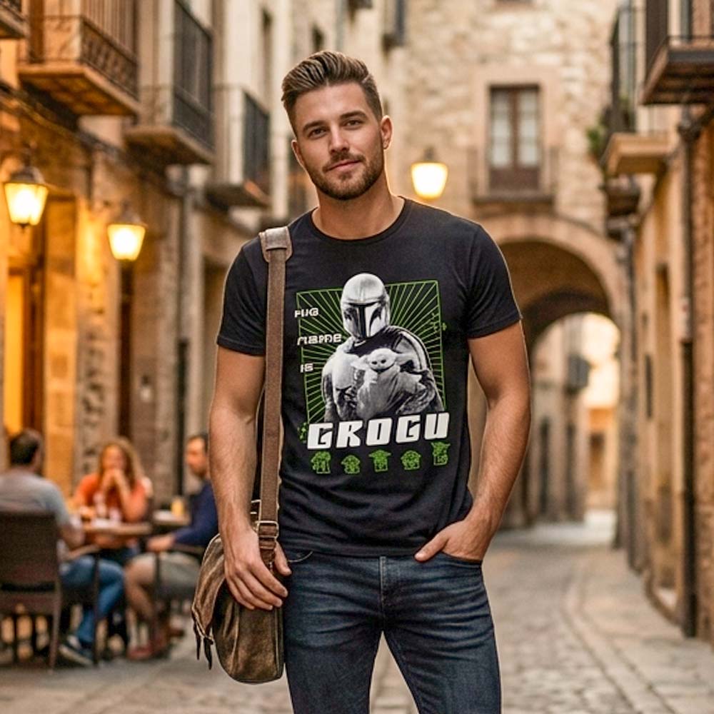 
                  
                    STAR WARS スターウォーズ (マンダロリアン・アンド・グローグー 5月22日 公開 ) - The Mandalorian His Name Is Grogu / Tシャツ / メンズ
                  
                