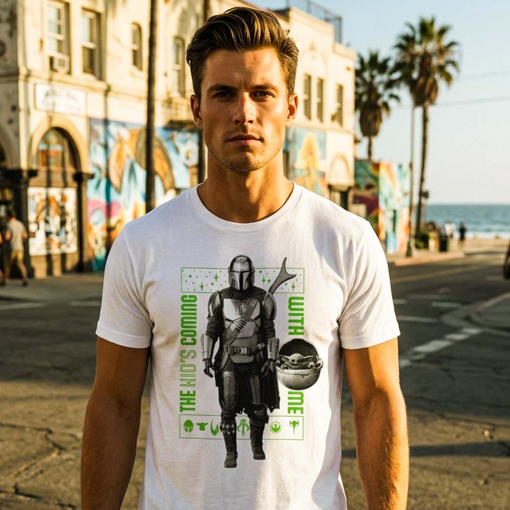 
                  
                    STAR WARS スターウォーズ (マンダロリアン・アンド・グローグー 5月22日 公開 ) - The Mandalorian Kid's Coming With Me / Tシャツ / メンズ
                  
                