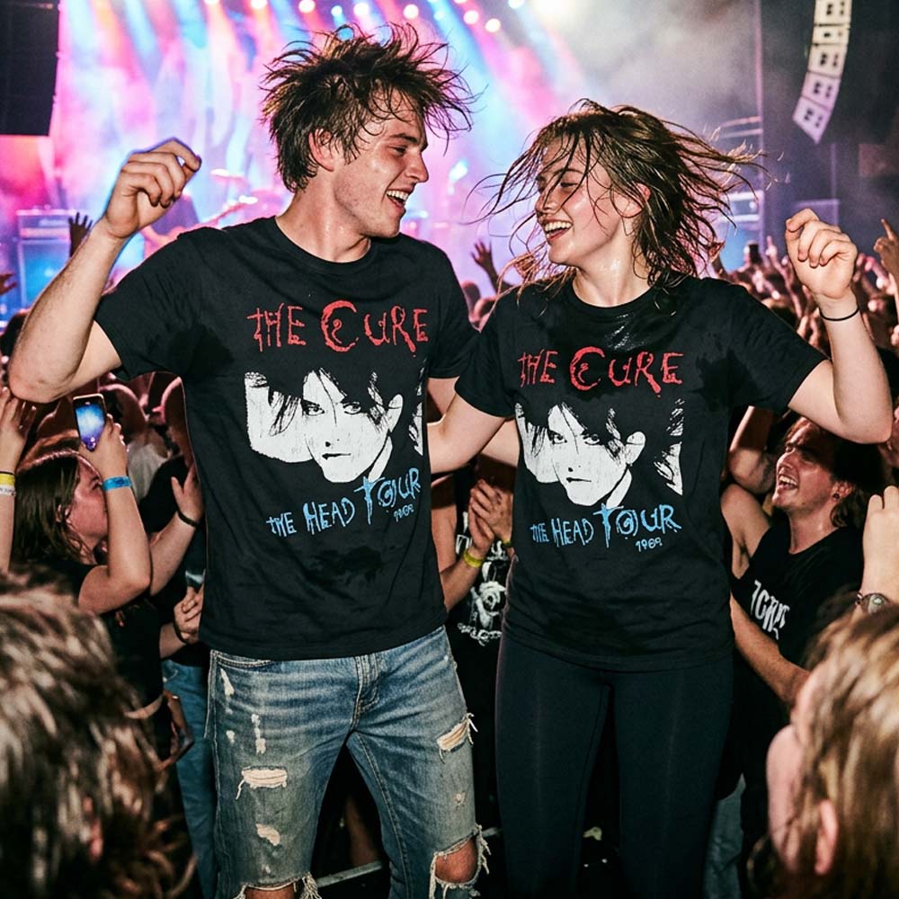 
                  
                    CURE キュアー (結成 50周年 ) - The Head Tour '85 / バックプリントあり / Premium Carbon / Tシャツ / メンズ
                  
                