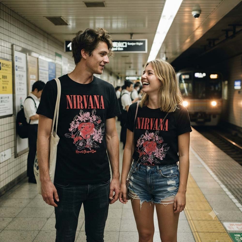 
                  
                    NIRVANA ニルヴァーナ (Nevermind 35周年 ) - Heart Shaped Box / Premium Carbon / Tシャツ / メンズ
                  
                