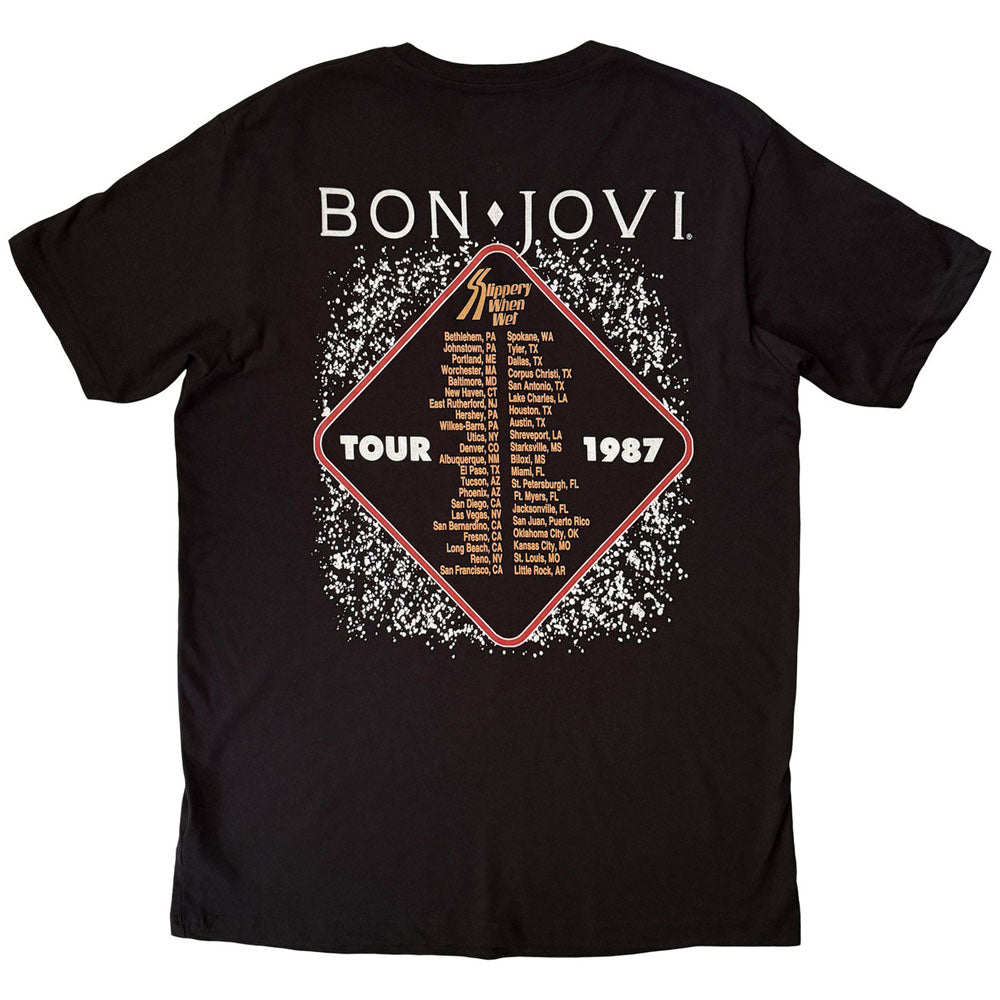
                  
                    BON JOVI ボンジョヴィ - Slippery When Wet '87 / バックプリントあり / Tシャツ / メンズ
                  
                