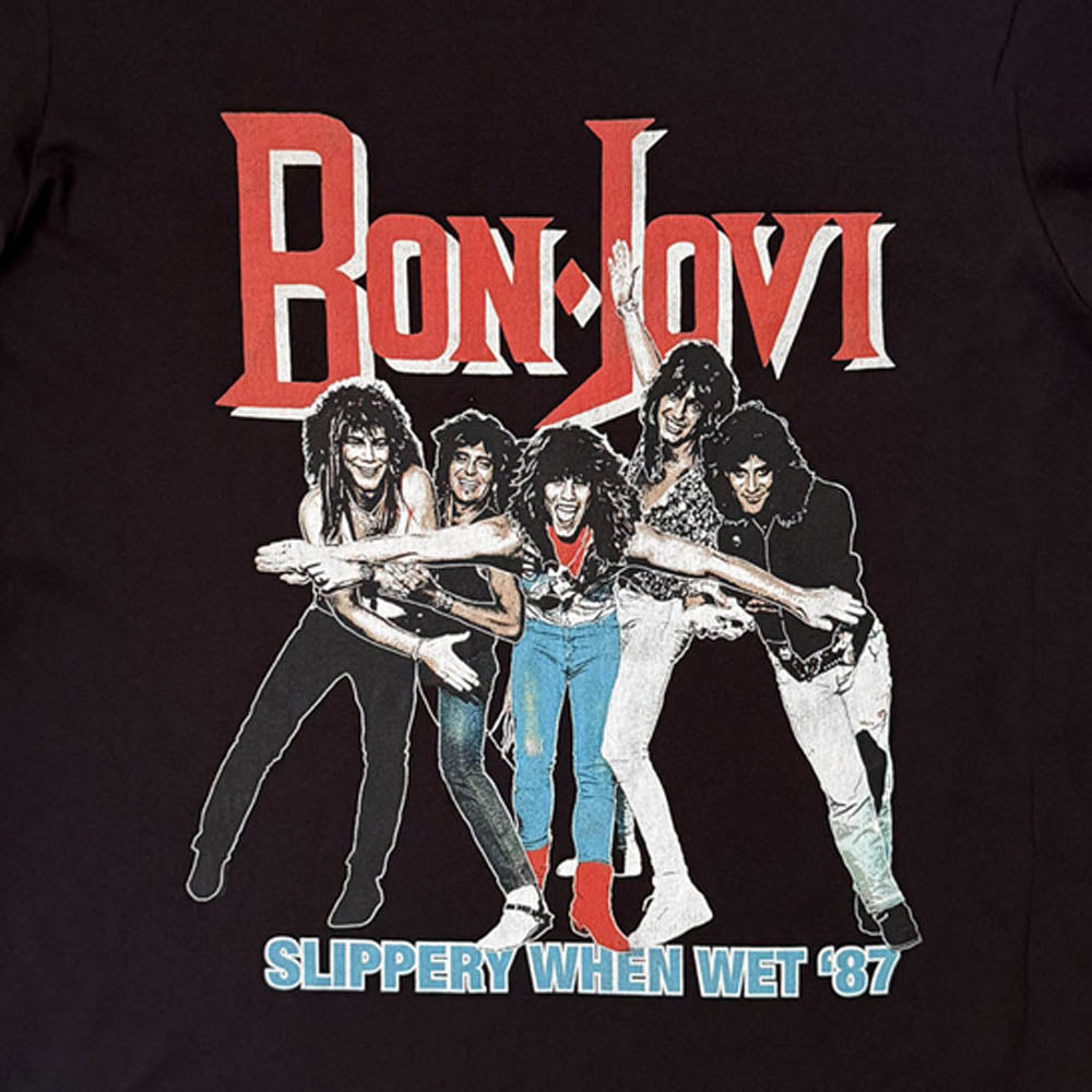 
                  
                    BON JOVI ボンジョヴィ - Slippery When Wet '87 / バックプリントあり / Tシャツ / メンズ
                  
                