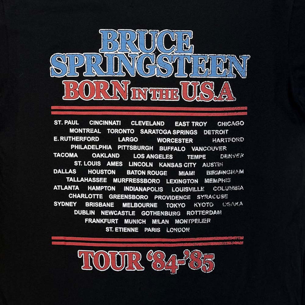 
                  
                    BRUCE SPRINGSTEEN ブルーススプリングスティーン - E Street Tour '84-'85 / バックプリントあり / カーボンソフト加工 / Tシャツ / メンズ
                  
                