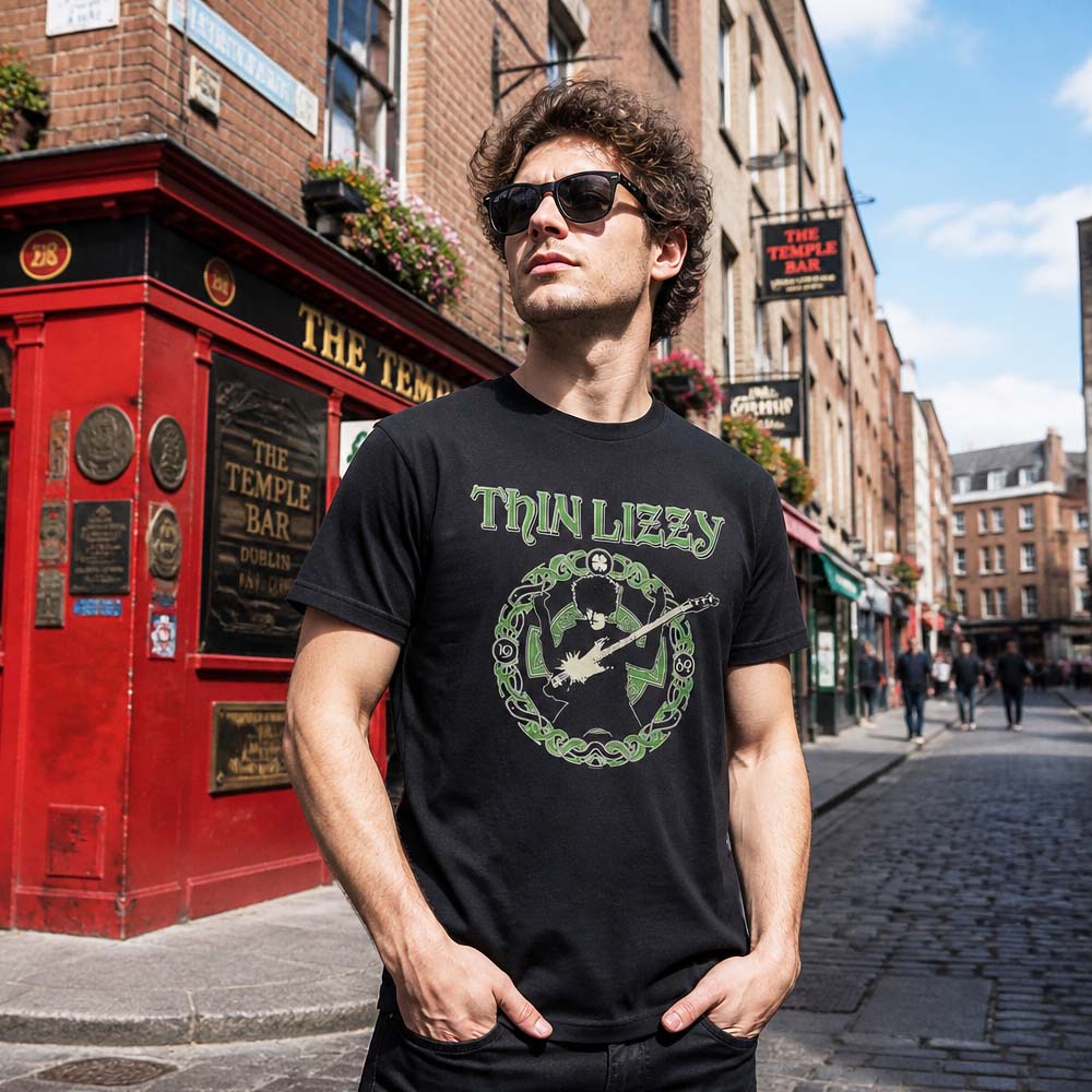 
                  
                    THIN LIZZY シンリジィ - Celtic Ring / バックプリントあり / Tシャツ / メンズ
                  
                