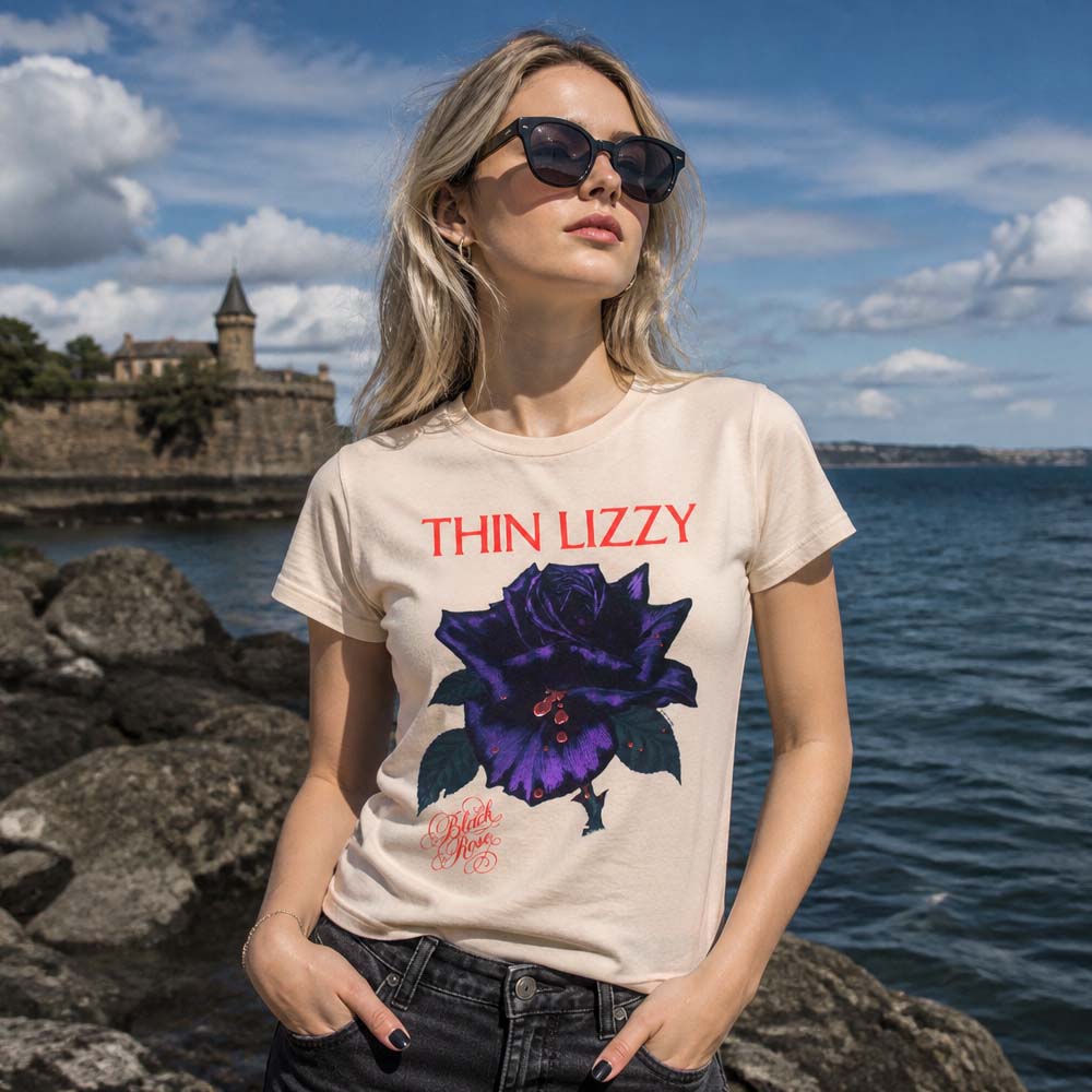 
                  
                    【予約商品】 THIN LIZZY シンリジィ - Black Rose Tracklist / バックプリントあり / Tシャツ / メンズ
                  
                