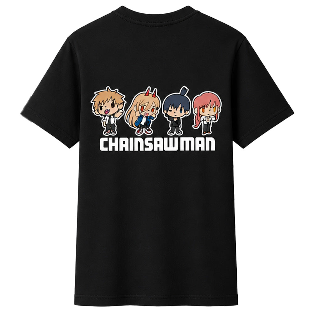 
                  
                    CHAINSAW MAN チェンソーマン - POCHITA, DENJI, MAKIMA, AKI AND POWER SD VERSION / バックプリントあり / Tシャツ / メンズ
                  
                