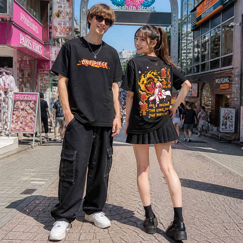 
                  
                    ONE PIECE ワンピース - LUFFY RED ROC / バックプリントあり / Tシャツ / メンズ
                  
                