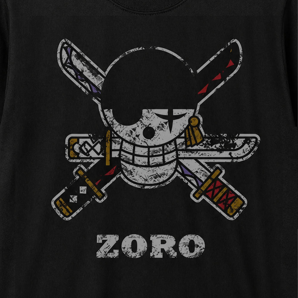 
                  
                    ONE PIECE ワンピース - ZORO PIRATE FLAG / DISTRESSED / Tシャツ / メンズ
                  
                
