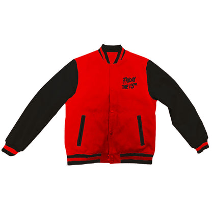 【予約商品】 FRIDAY THE 13TH 13日の金曜日 - Jason Jumbo Mask Back / バックプリントあり / VARSITY JACKET / アウター / メンズ
