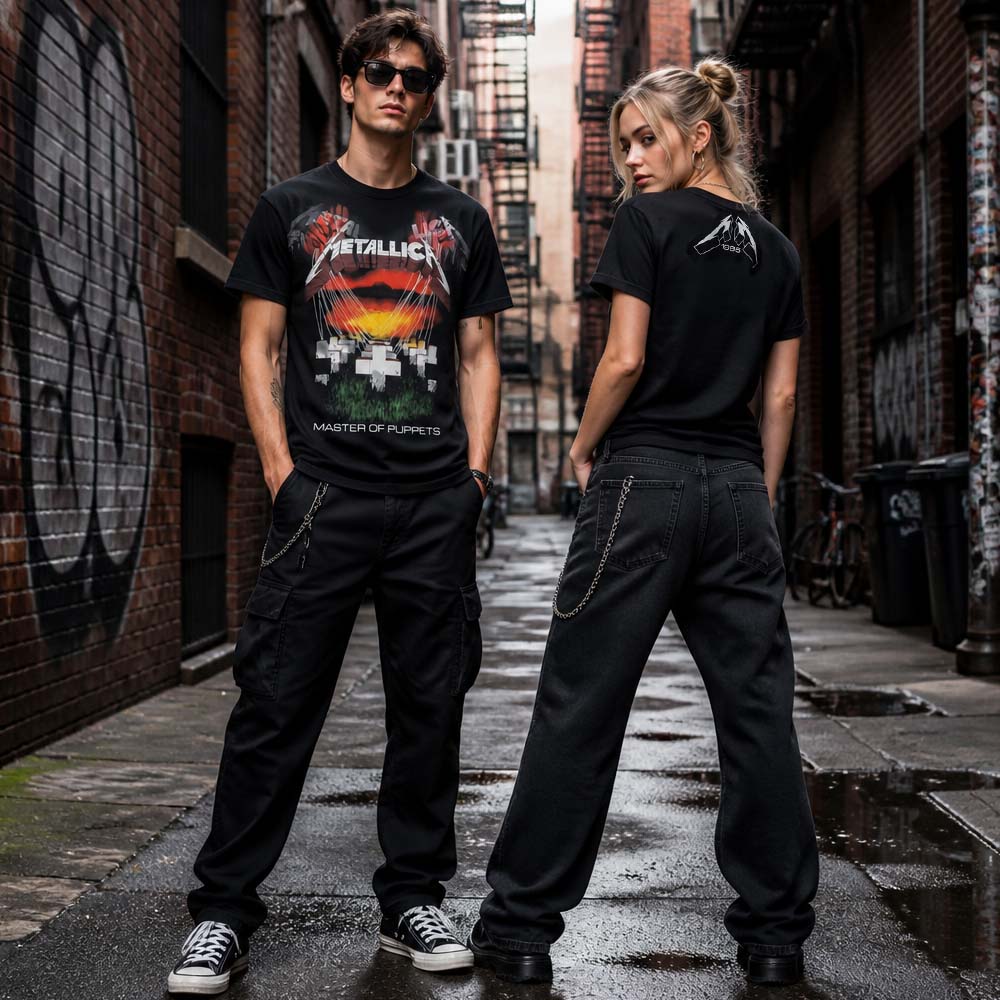 
                  
                    METALLICA メタリカ (結成 45周年 ) - Master Of Puppets Jumbo / バックプリントあり / Tシャツ / メンズ
                  
                