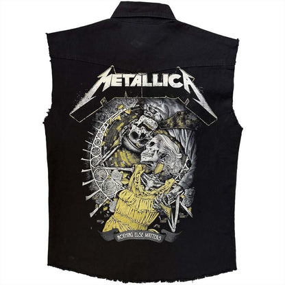 METALLICA メタリカ (結成 45周年 ) - NOTHING ELSE MATTERS / バックプリントあり / ノースリーブ・ワーカーシャツ / トップス / メンズ