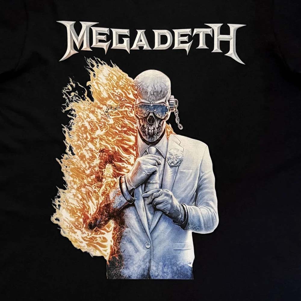 
                  
                    MEGADETH メガデス - White Album Vic Flame / バックプリントあり / Tシャツ / メンズ
                  
                