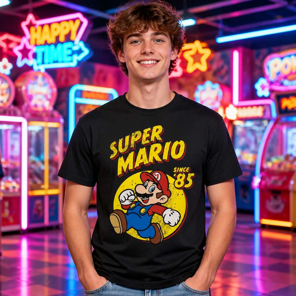 
                  
                    SUPER MARIO スーパーマリオ - RETRO SINCE 85 / Tシャツ / メンズ
                  
                