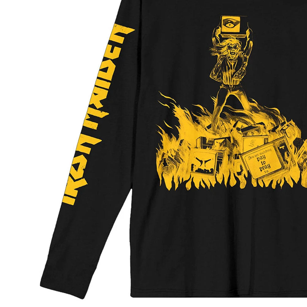 
                  
                    IRON MAIDEN アイアンメイデン (11月 来日 記念 ) - Holy Smoke Isolated Yellow / スリーブプリントあり / 長袖 / Tシャツ / メンズ
                  
                
